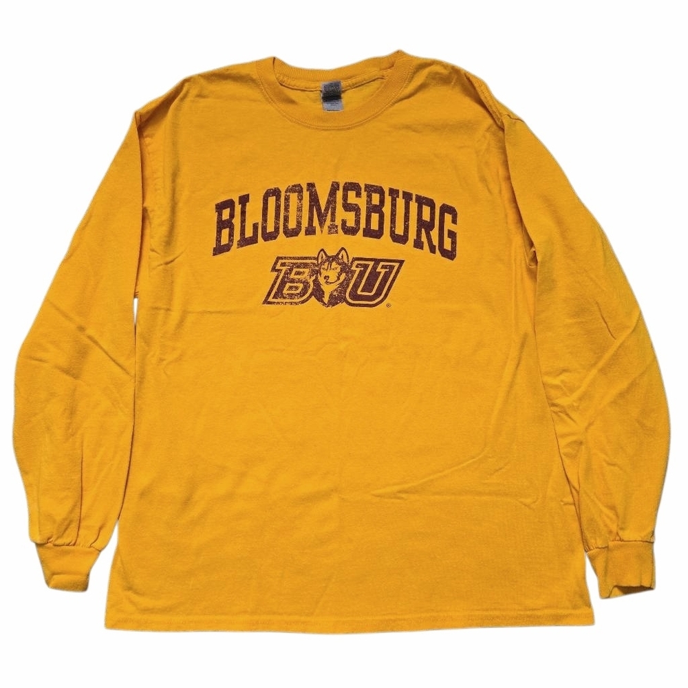 ✨️ Bloomsburg University Golden Yellow Long Sleeve Crewneck Shirt